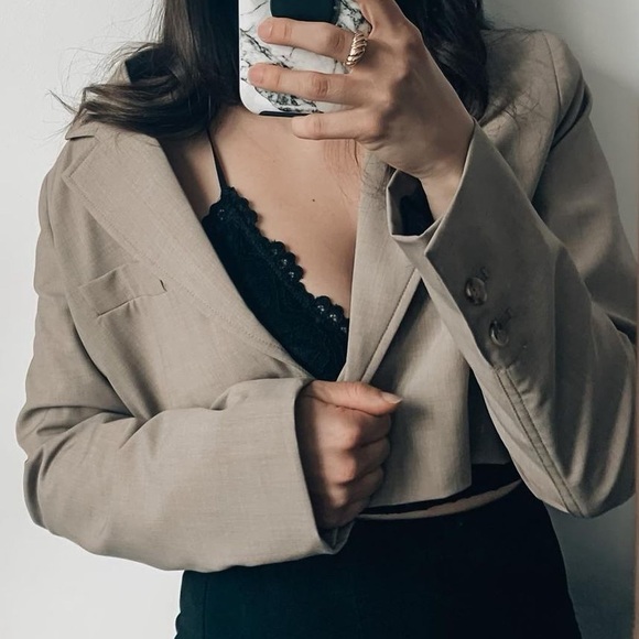 Cropped blazer - Picture 4 of 5